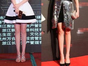 明星好看的腿,线条流畅，魅力四溢